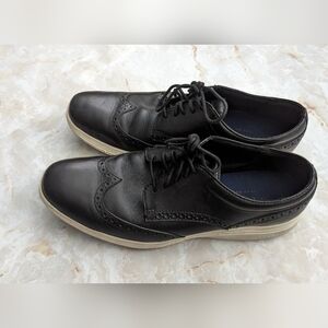 Cole Haan Mens black & white Men's Leather Casual  Oxfords Size 10 M